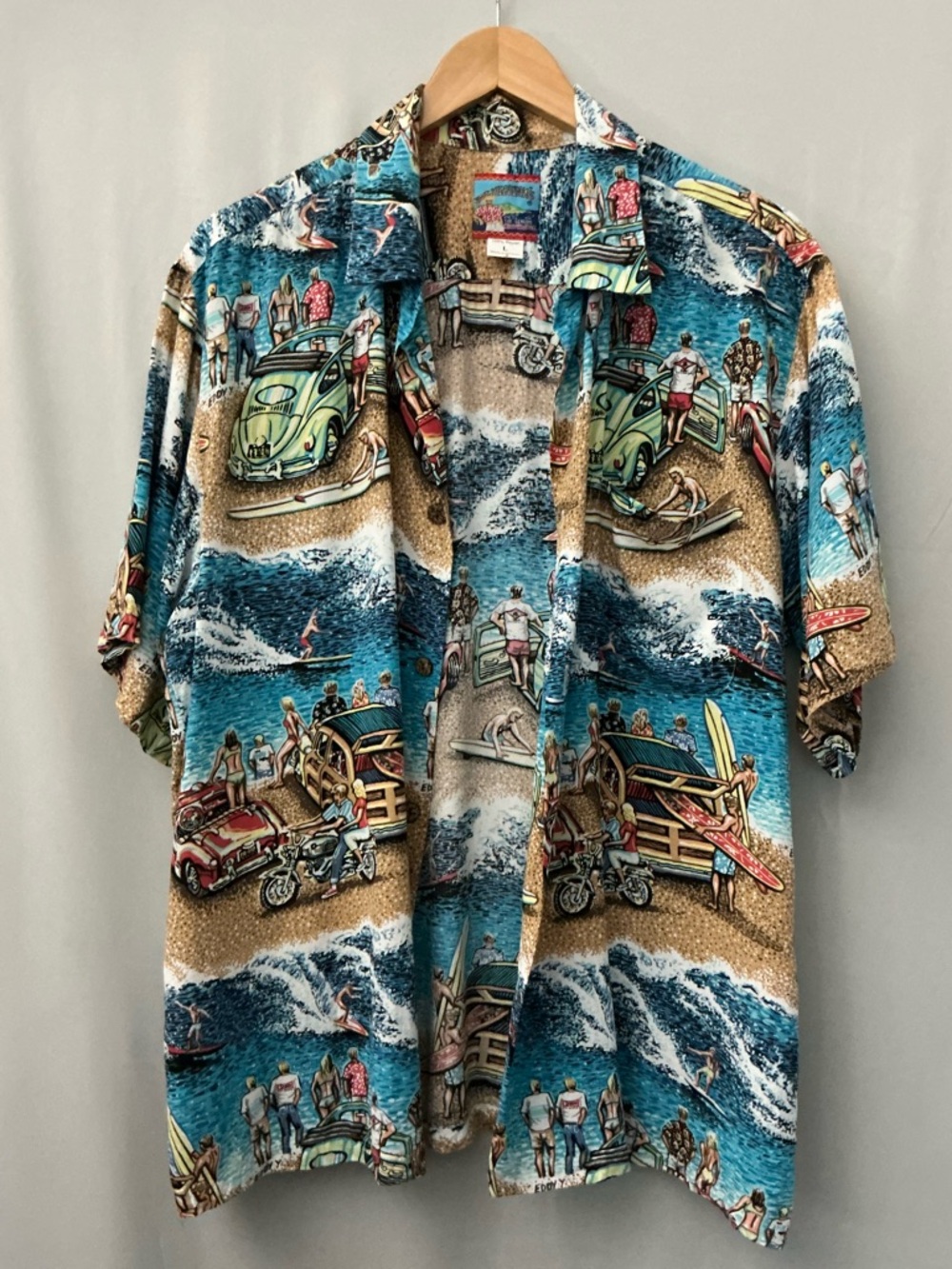 Joe Kealoha's Surfing Men's Hawaiian Shirt Size L